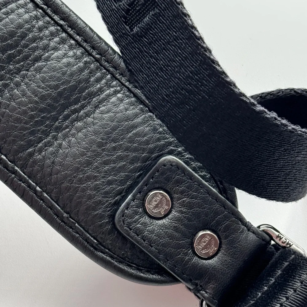 MCM Leather Backpack with Python Print Front Panel - Picture 4 of 16